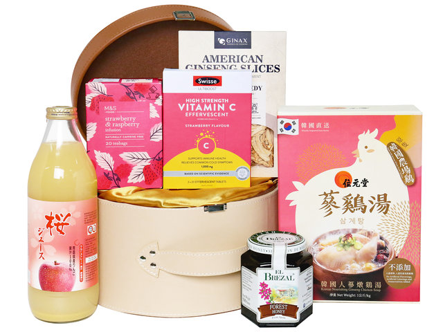 Wine n Food Hamper - / Mother's Healthy Nourishing Gift Hamper BB017 –  Ginseng and Vitamin C Set - HR0318A4 Photo