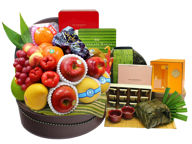 Wine n Food Hamper - Dragon Boat Festival HK Peninsula Rice Dumpling Fruit Hamper Y20 - L3122539 Photo